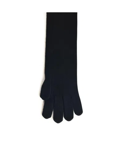 Max Mara 'timor' Black Cashmere Gloves