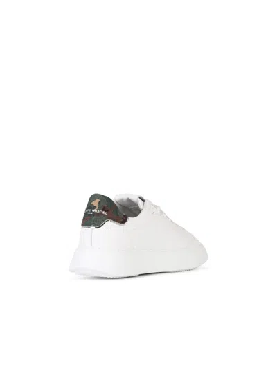Philippe Model Temple Low Sneakers In White