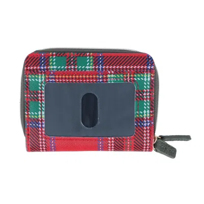 Buxton Women's Tartan Plaid Printed Vegan Leather Wizard Wallet In Multi