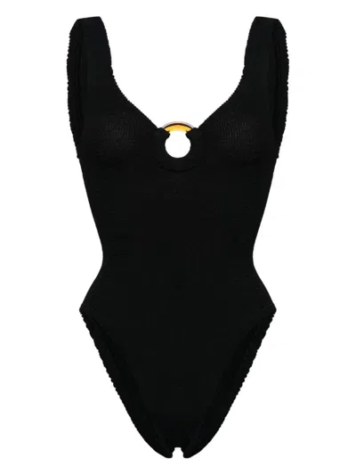 Hunza G Geraffter Celine Badeanzug In Black