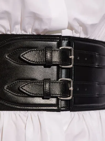 Alaïa Poplin Chemisier With Belt