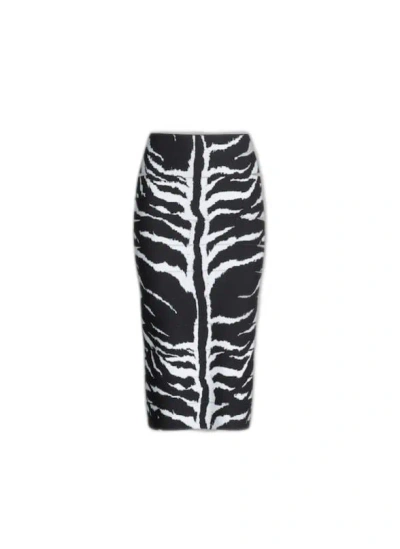 Alaïa Zebra-print Pencil Skirt With Cutout Detail