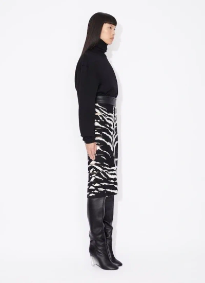Alaïa Zebra-print Pencil Skirt With Cutout Detail