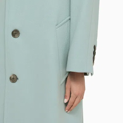 Ami Alexandre Mattiussi Ami Paris Aquamarine Single-breasted Coat