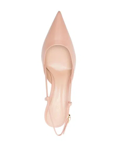 Gianvito Rossi 55mm Ascent Slingback Pump In Beige