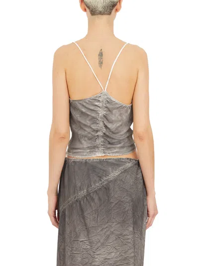 Andrea Ya'aqov Tank Top In Cupro Degrade'