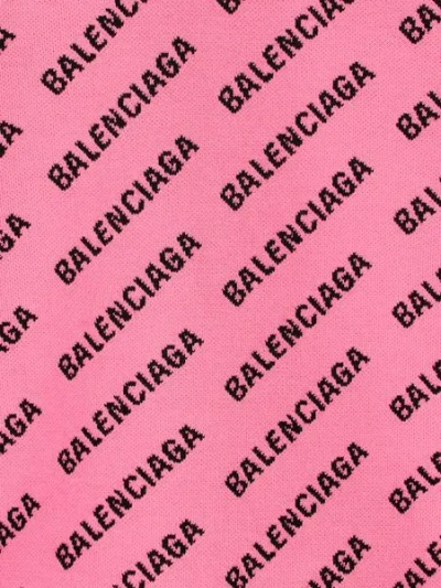Balenciaga Logo V-neck Ribbed Knit Cardigan