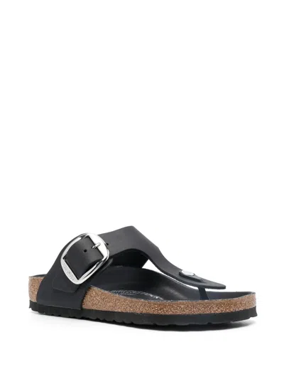 Birkenstock Gizeh Big Buckle Slide Sandal In Black