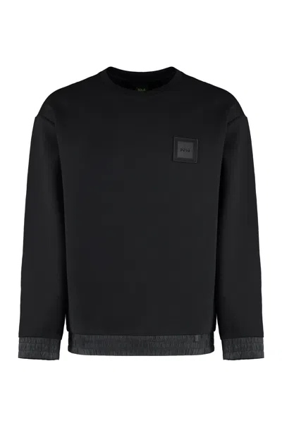 Hugo Boss Boss Cotton Blend Crew-neck Sweatshirt