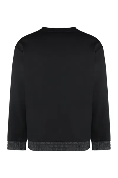 HUGO BOSS BOSS COTTON BLEND CREW-NECK SWEATSHIRT 