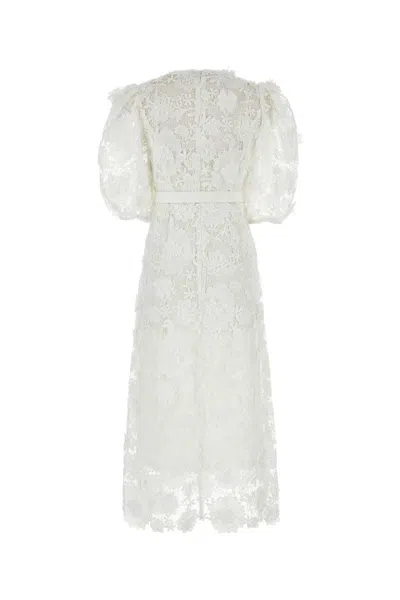 Shop Zimmermann Dress In White