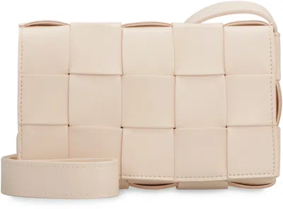 Bottega Veneta Intrecciato Leather Crossbody Handbag For Women In Pink