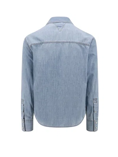 Bottega Veneta Bleached Light Denim Shirt