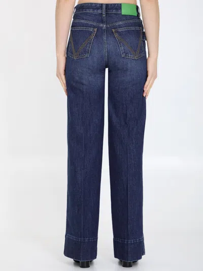 Shop Bottega Veneta Wide-leg Jeans