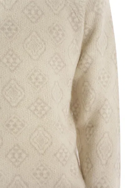 Brunello Cucinelli Men's Intarsia Knit Roll Neck Sweater