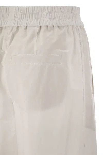 Brunello Cucinelli Women's Loose Fit Cotton Trousers