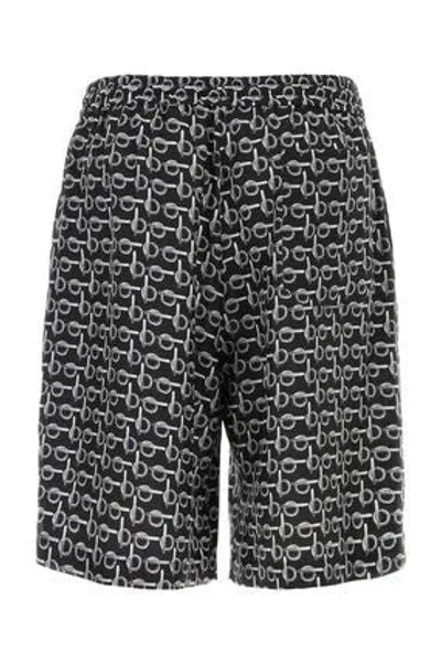 Burberry Printed Silk Bermuda Shorts