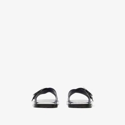 Burberry Stripe Shield Ekd Leather Sandals