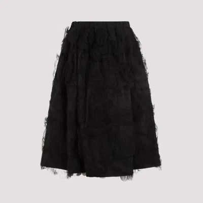 Shop Comme Des Garçons Nylon Midi Skirt