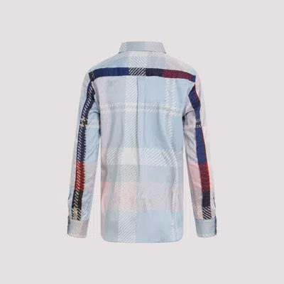Comme Des Garçons Shirt With Tartan Design And Tech Fabric