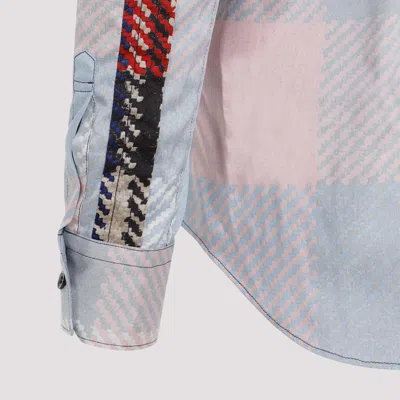 Comme Des Garçons Shirt With Tartan Design And Tech Fabric