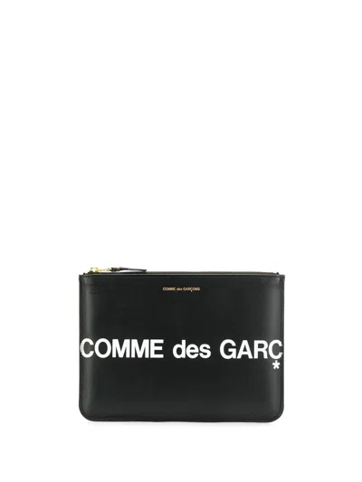Comme Des Garçons Huge Logo Zipped Coin Wallet Accessories