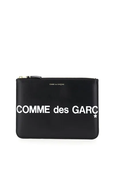 Comme Des Garçons Huge Logo Zipped Coin Wallet Accessories