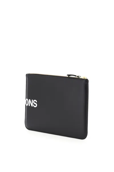 Comme Des Garçons Huge Logo Zipped Coin Wallet Accessories