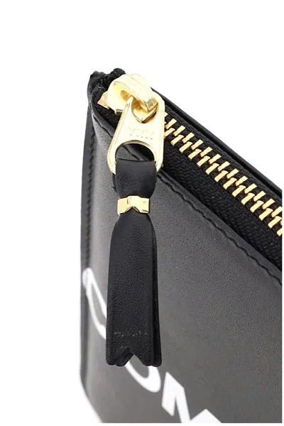 Comme Des Garçons Huge Logo Zipped Coin Wallet Accessories
