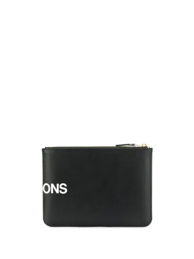 Comme Des Garçons Huge Logo Zipped Coin Wallet Accessories