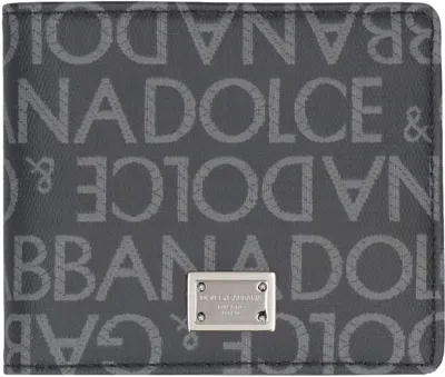 Dolce & Gabbana Coated Canvas Wallet With With All-over Logo