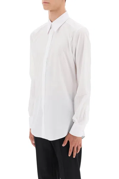 Dolce & Gabbana Slim Fit Long-sleeved Shirt In Stretch Cotton
