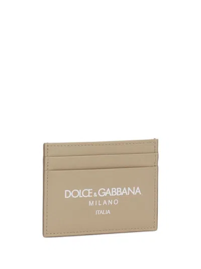 Dolce & Gabbana Logoprint Leather Cardholder