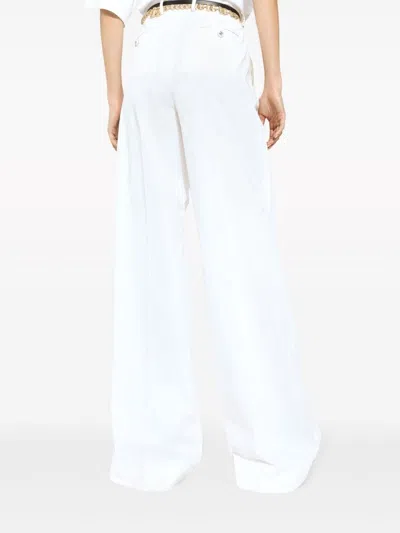 Dolce & Gabbana High-waisted Cotton-blend Pallazo Pants