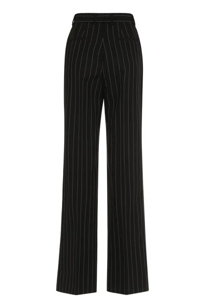 Dolce & Gabbana Pinstripe Virgin Wool Straight Pants