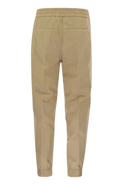 Dondup Women's Alba - Cotton Jogger Trousers In Brown