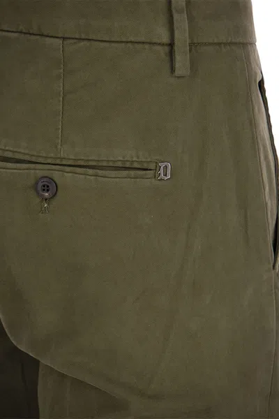 Dondup Men's Gaubert - Slim-fit Gabardine Trousers