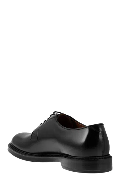 Doucal's Man Lace-up Shoes Midnight Blue Size 6.5 Soft Leather
