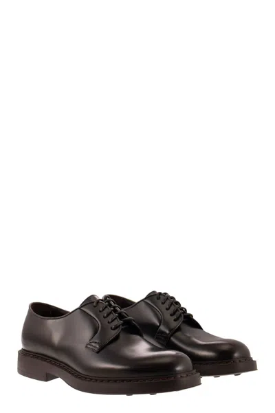 Doucal's Almond-toe Leather Derby Shoes