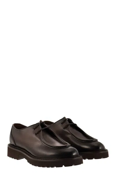 Doucal's Leather Lace-up With Tray