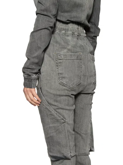 Drkshdw Grey Denim Overalls For Women