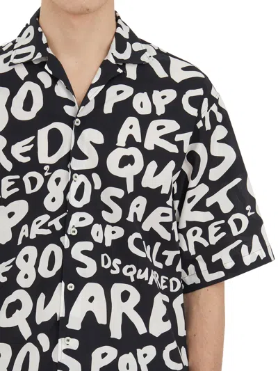 Dsquared2 All-over Logo Cotton Shirt