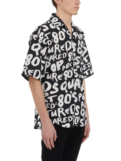 Dsquared2 All-over Logo Cotton Shirt