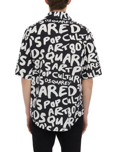 Dsquared2 All-over Logo Cotton Shirt