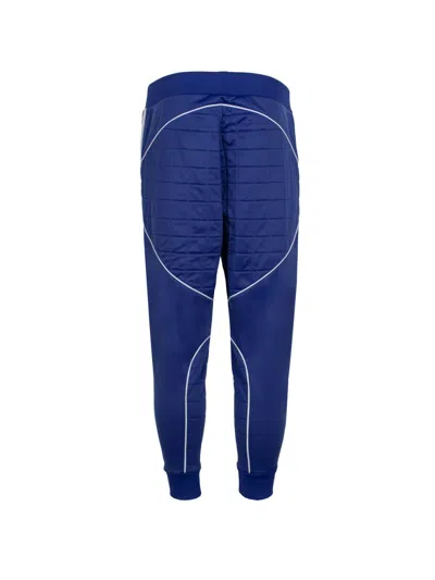 Dsquared2 Royal Blue Quilted Panel Tapered Track Pants For Men