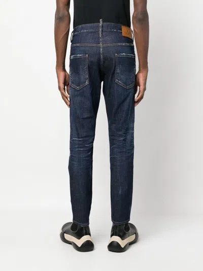 Dsquared2 Trendy Distressed-finish Tapered-leg Denim Jeans For Men