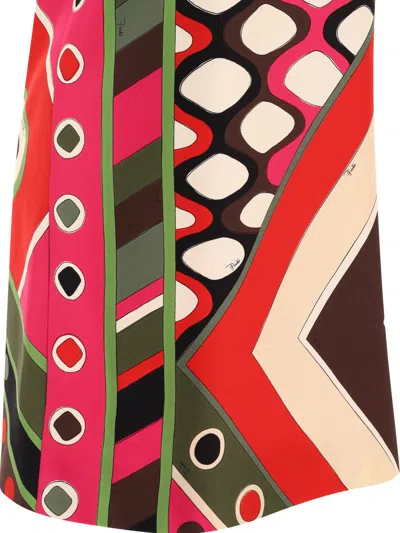 Pucci Abstract-print Silk Sleeveless Mini Shift Dress