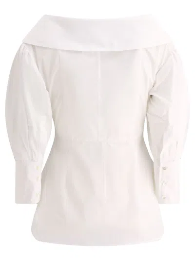 Fit F.it Shirt With Open Collar In White
