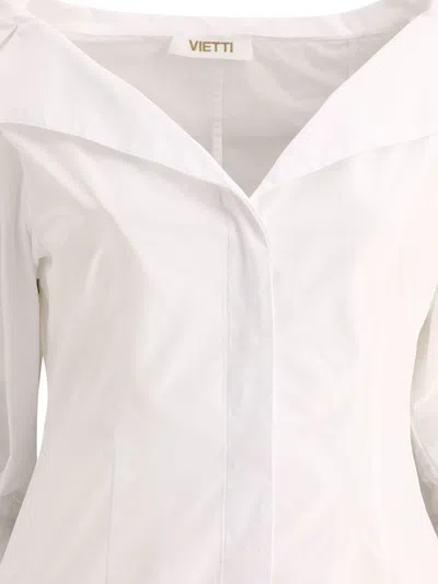 Fit F.it Shirt With Open Collar In White