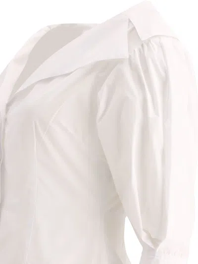 Fit F.it Shirt With Open Collar In White